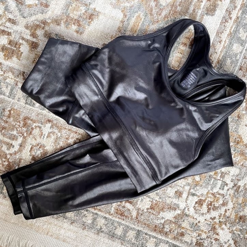 Bundle ETHOS Faux Leather Bra and Leggings